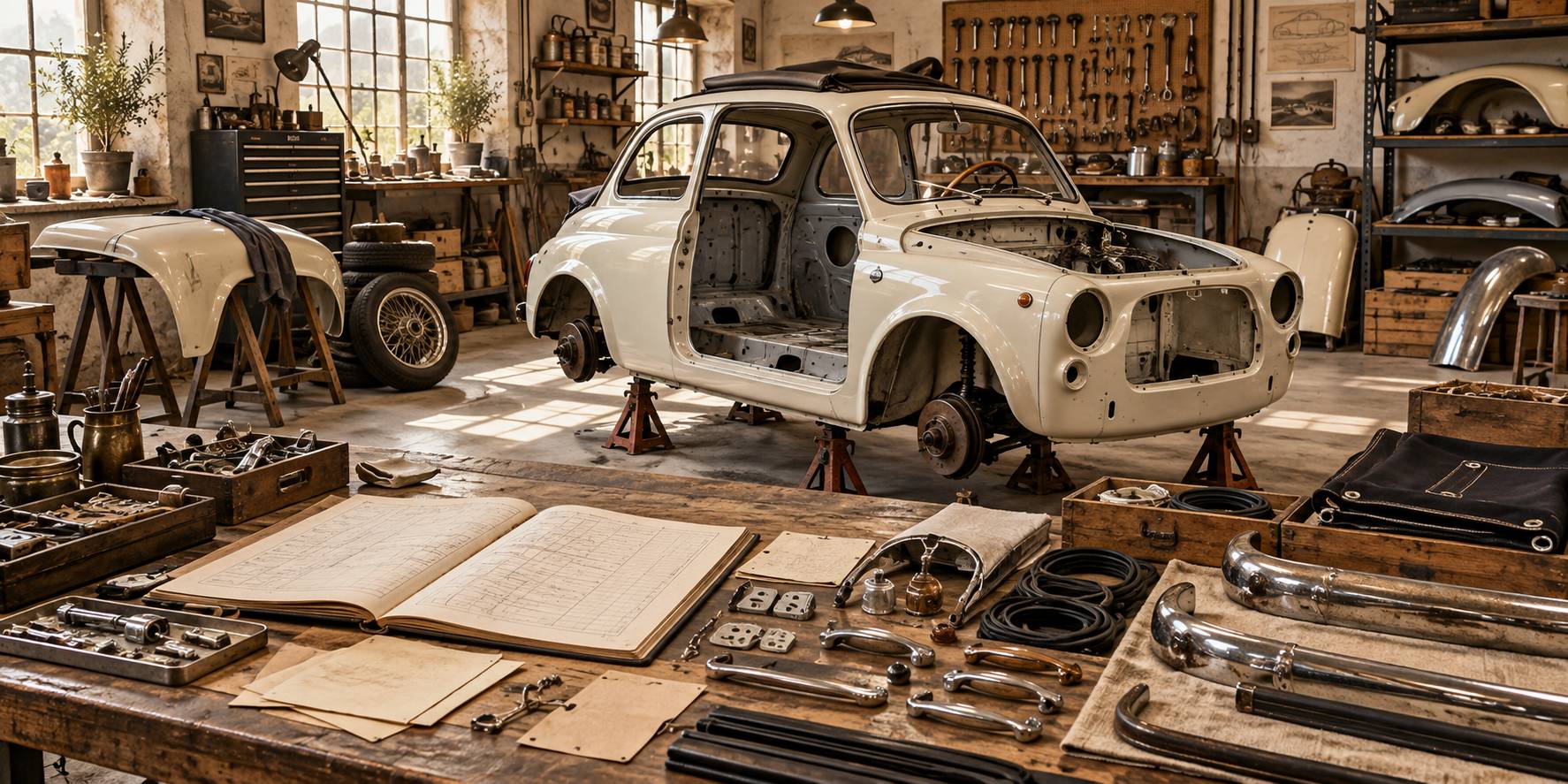 Illustration éditoriale du sujet : Carrozzeria e cromature della 500: cosa si trova nuovo