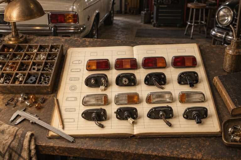 Fanalini per serie: perché la stessa auto ha pezzi diversi