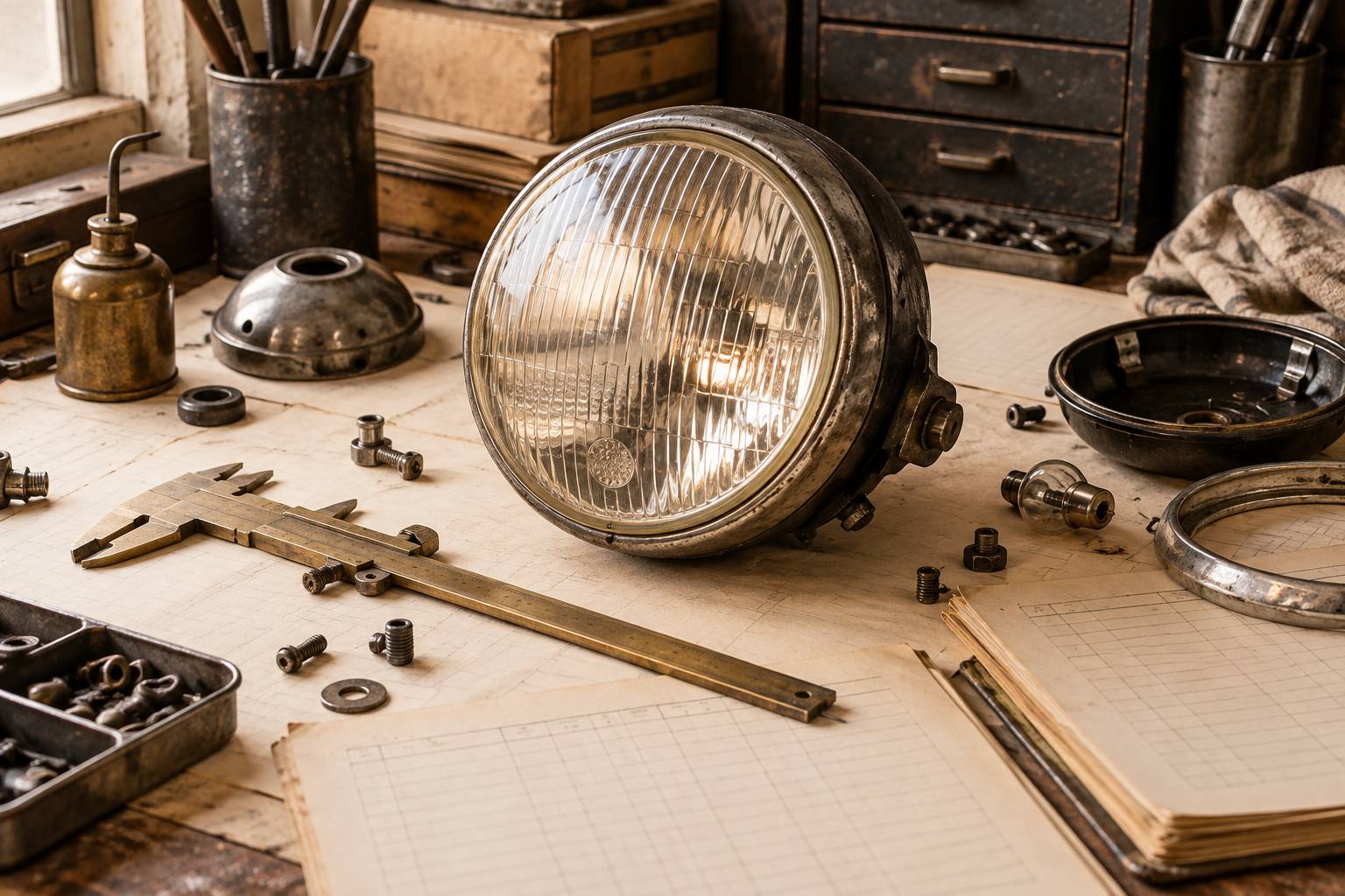 Illustration éditoriale du sujet : Marchio E e omologazione: cosa dice il vetro di un faro